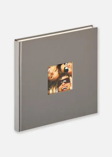 Extra rabatt | Fun Design Grå - 26x25 cm (40 Vita sidor / 20 blad)