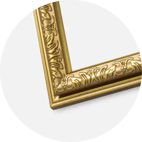 Expressleverans | Ram Nostalgia Guld 35x45 cm