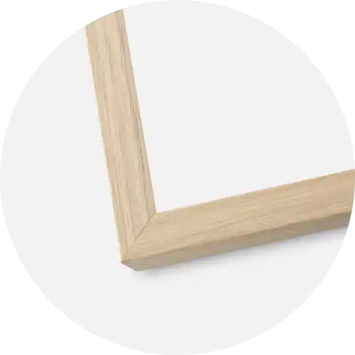 Ram Grimsåker Ek 18x24 cm - Passepartout Vit 13x17 cm - Fabrikspris