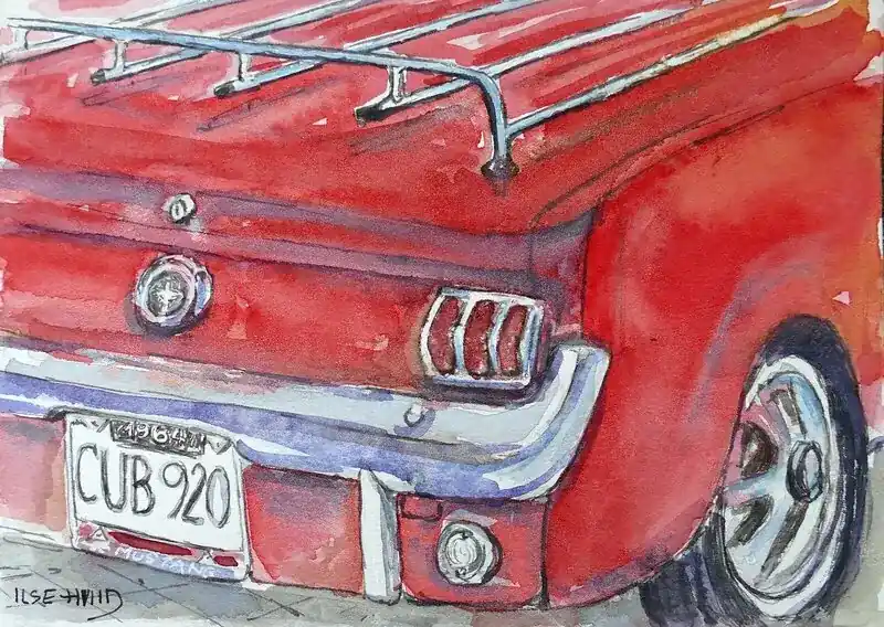 Fabrikspris | Röd Mustang av Ilse Hviid