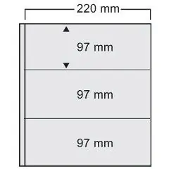 Nytt i sortimentet - A4 insticksblad transparent 3 fickor, 5-pack