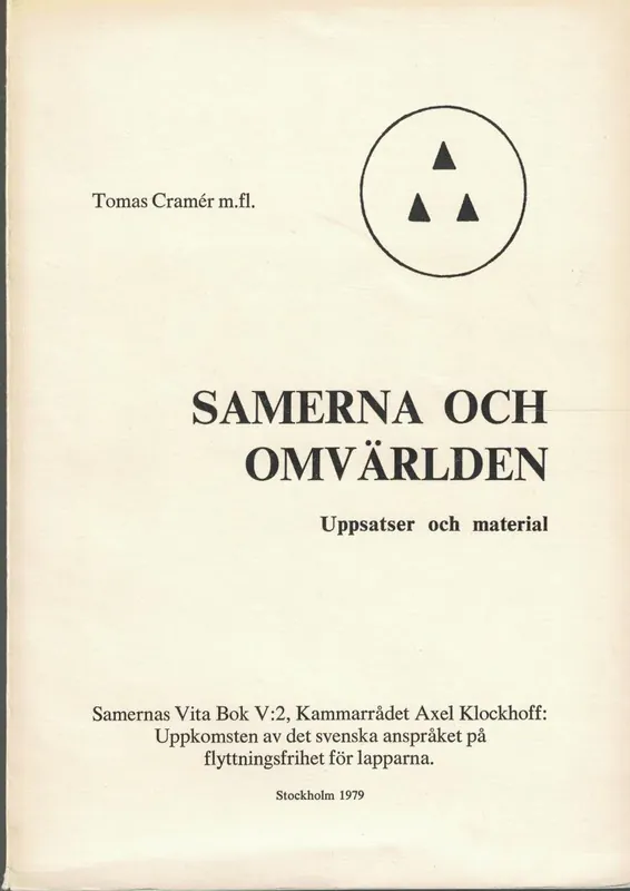 Cramér, Tomas SAMERNA OCH OMVÄRLDEN - Outlet