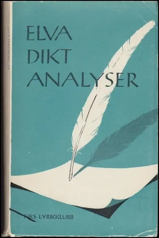 Missa inte - Cederroth, Sigvard ELVA DIKTANALYSER