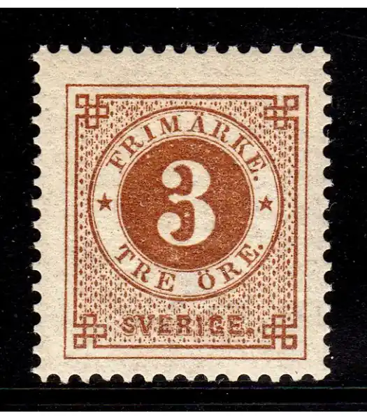 F.41, 3 öre Ringtyp PH *, med fastsättarspår - Rabatt