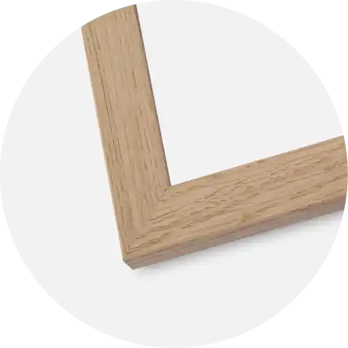 Ram Trendline Ek 40x50 cm - Passepartout Vit 27x35 cm