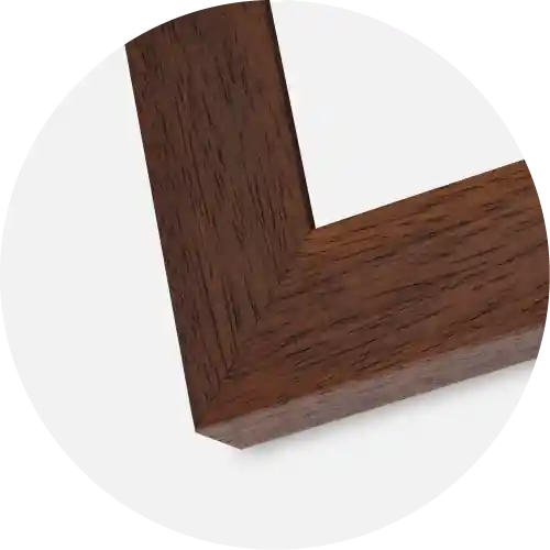 Ram Juno Teak 30x40 cm - Passepartout Vit 22x32 cm