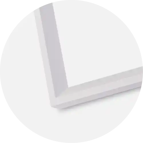 Ram Globe Glas Vit 15x15 cm - Passepartout Vit 8x8 cm