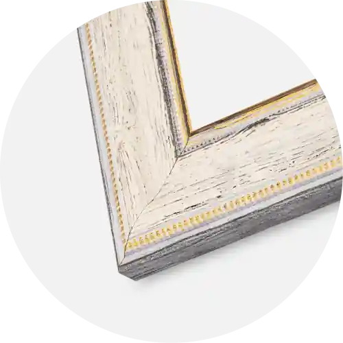 Ram Fabriano Vit 30x40 cm - Dubbel Passepartout Vit 21x29,7 cm (A4)