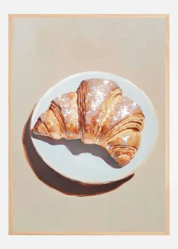 Sugared Croissant Poster (21x29.7 cm (A4))