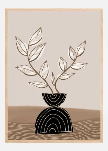 Minimalist Botanical Balance Poster (21x29.7 cm (A4))