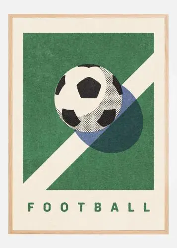 Classic Football Field Poster (21x29.7 cm (A4))