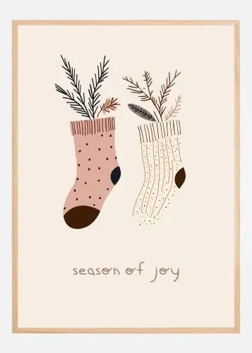 Cozy Holiday Socks Poster (21x29.7 cm (A4))
