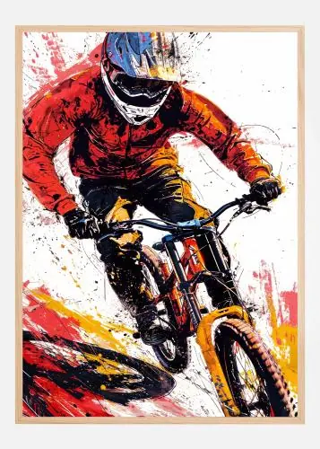 Extreme Mountain Biking Poster (21x29.7 cm (A4))