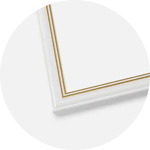 Ram Classic Glas Vit 30x40 cm - Passepartout Vit 22x32 cm