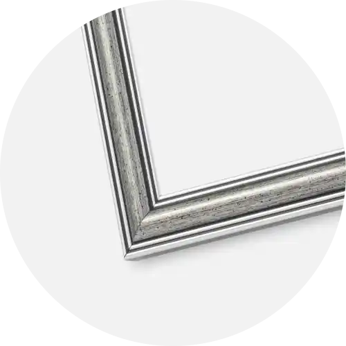 Ram Frigg Glas Silver 15x20 cm - Passepartout Vit 10x15 cm